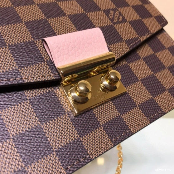 WIS CROISETTE VUITTON CHAIN LOUIS WALLET 0810
